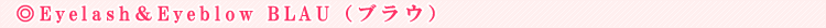 Eyelash��Eyeblow BLAU�i�u���E�j
