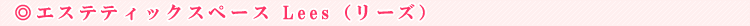 �G�X�e�e�B�b�N�X�y�[�X Lees�i���[�Y�j