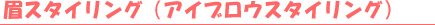 ���X�^�C�����O�i�A�C�u���E�X�^�C�����O�j 